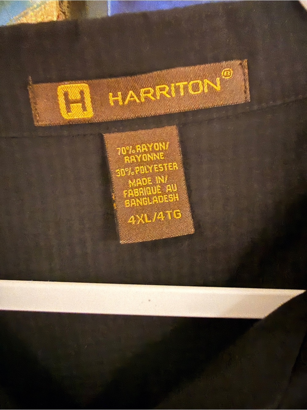 Shelby Camp Shirt- Black 4XL - Picture 2 of 4